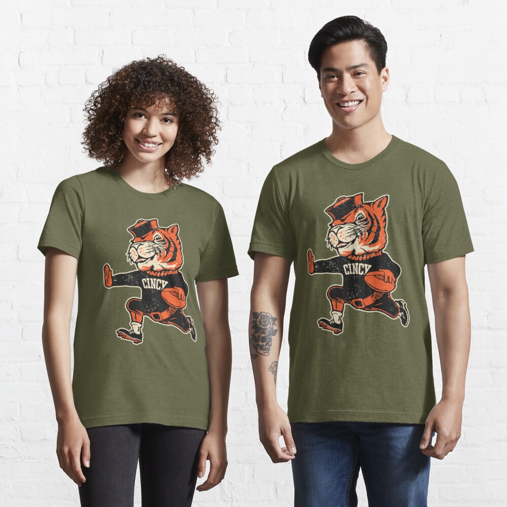 Bengals Reimagined Vintage Fighting Mascot  Essential T-Shirt for