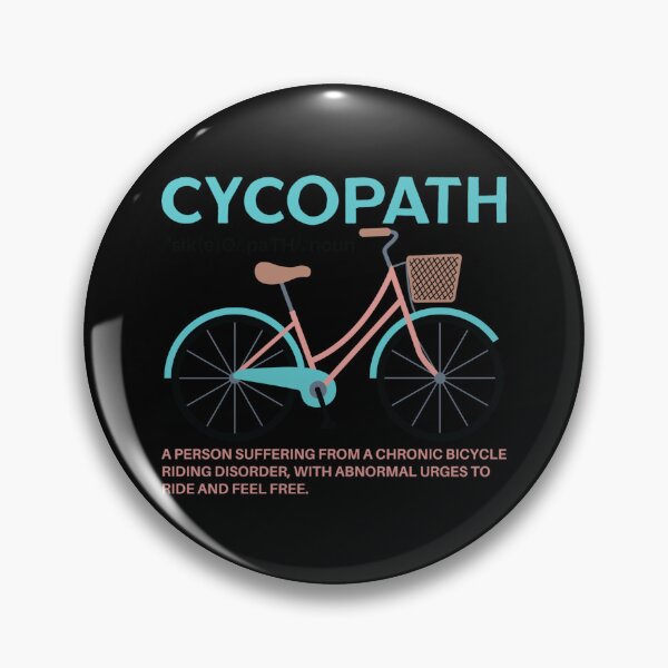 Item preview, Cycopath Funny Cycle Cyclists Gift Sticker designed and sold by gretaboone.
