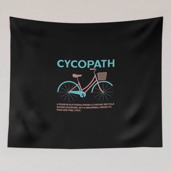 Item preview, Cycopath Funny Cycle Cyclists Gift Sticker designed and sold by gretaboone.