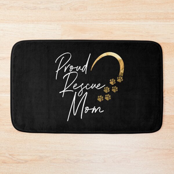 Item preview, Proud Rescue Mom Dog Paw Heart Rescue Dog designed and sold by 2blackcherries.