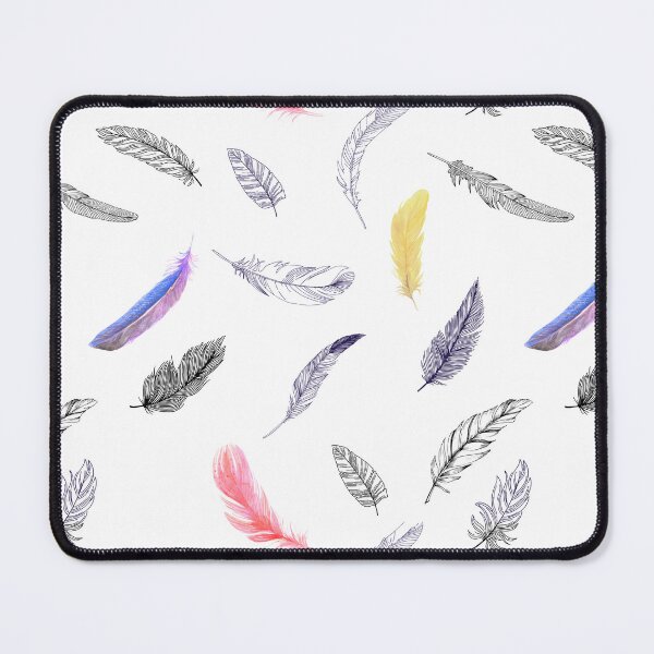 Item preview, Simple Mixed Feather in Color and B&W Pattern designed and sold by lordyswiss.