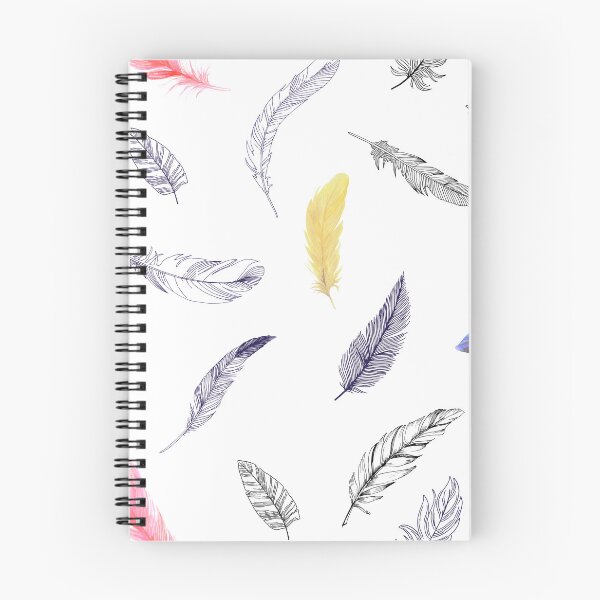 Item preview, Simple Mixed Feather in Color and B&W Pattern designed and sold by lordyswiss.