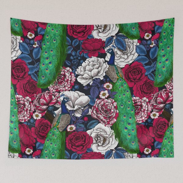 Item preview, Peacocks in the rose garden 2 designed and sold by Katerina Mitkova Kirilova.