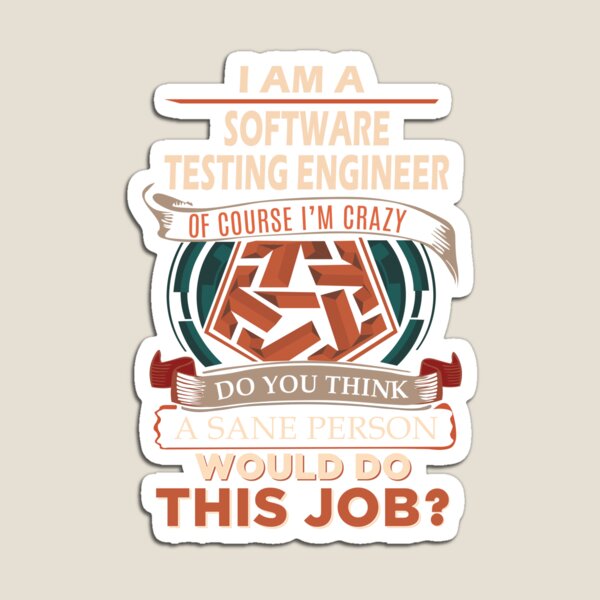 Item preview, Software Testing Engineer T Shirt - Sane Person Job Gift Item Tee designed and sold by vonnie38uo.