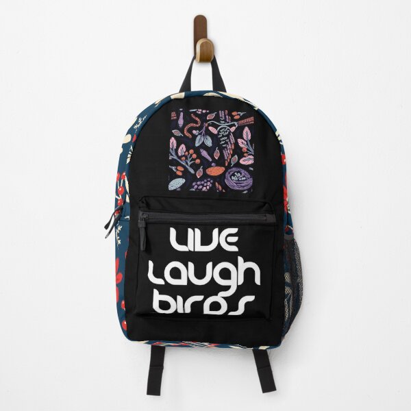 Item preview, Live Laugh Birds - Black White Retro Typography | Funny Birds Quotes designed and sold by Delandor.