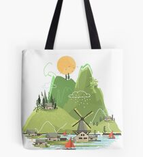 Glitchscape Tote Bag