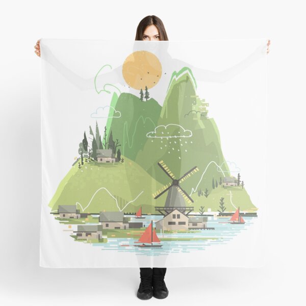 Glitchscape Scarf