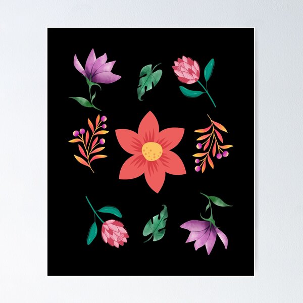 Item preview, ¡Diseño floral multicolor 2! designed and sold by DeversDesigns.
