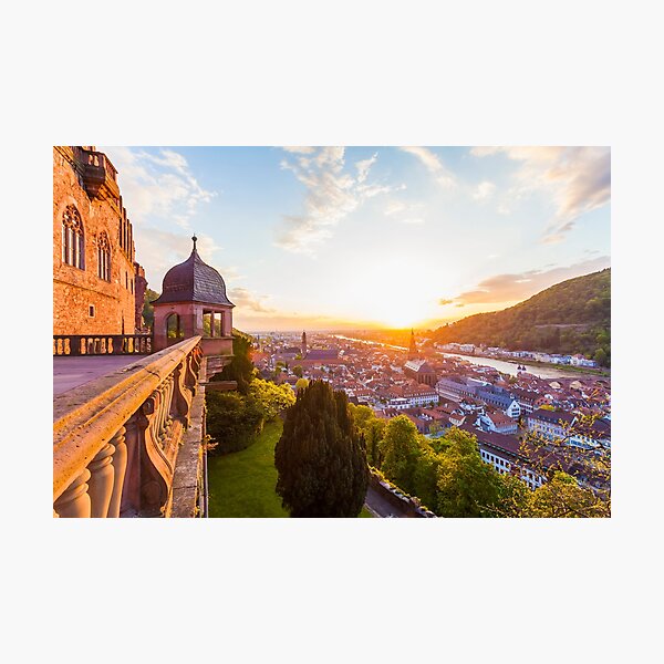 Item preview, Castle in Heidelberg at sunset designed and sold by dieterich.