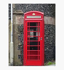 Telephone Booth in England Photographic Print