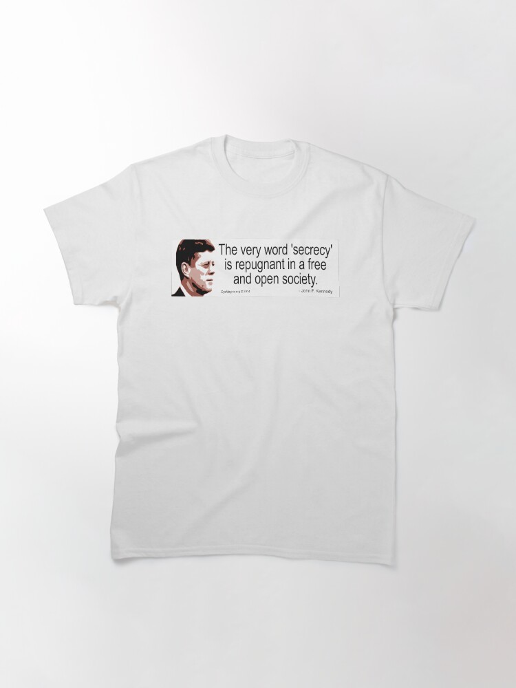 Alternate view of JFK on Secrecy Classic T-Shirt