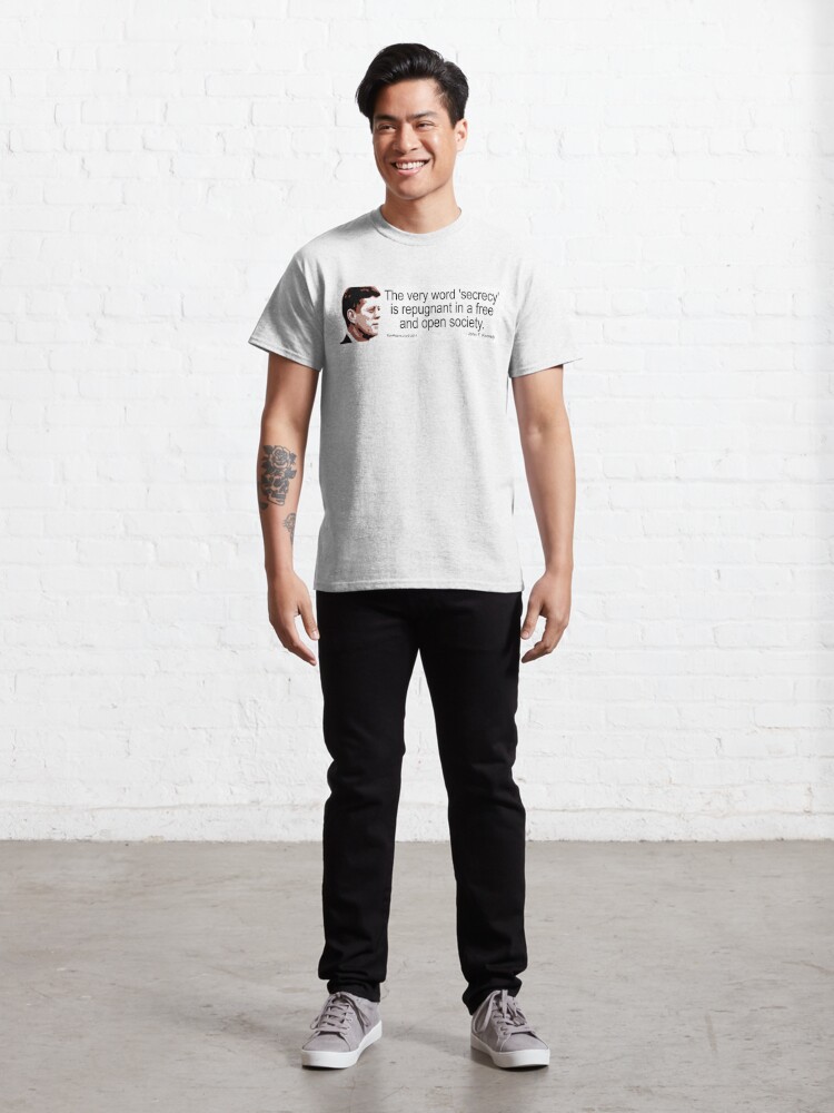 Alternate view of JFK on Secrecy Classic T-Shirt
