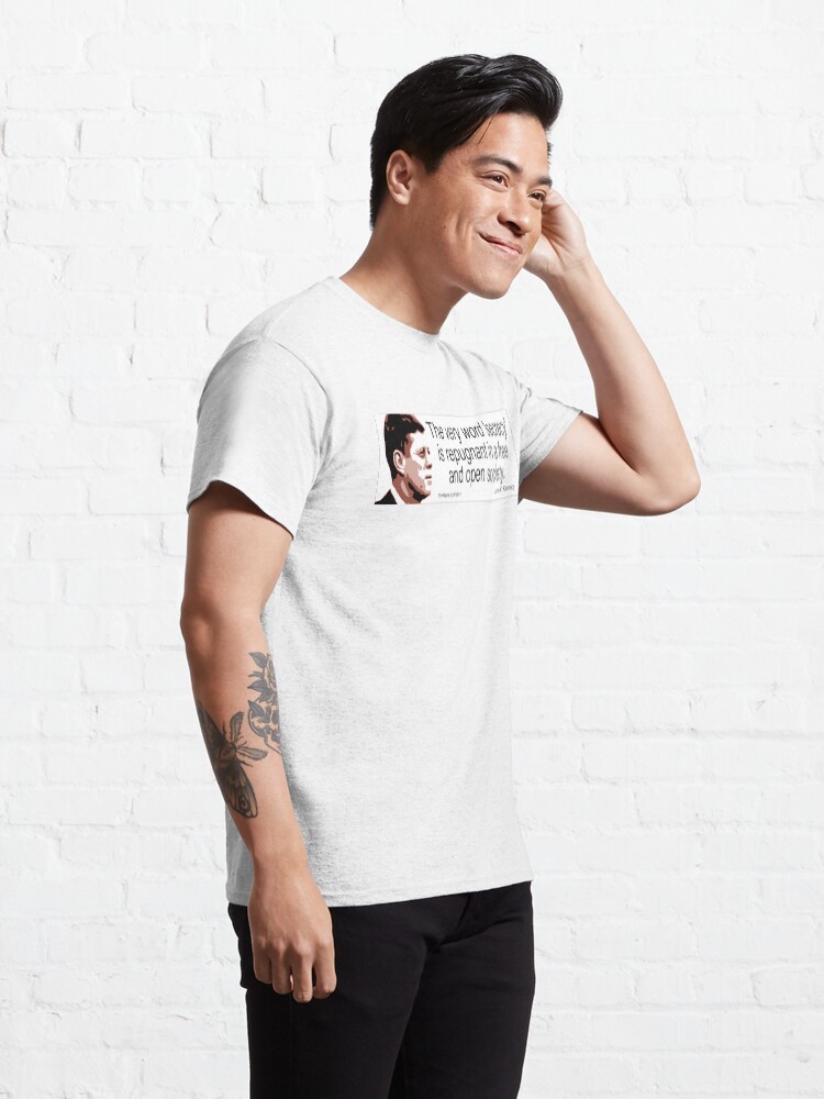 Alternate view of JFK on Secrecy Classic T-Shirt