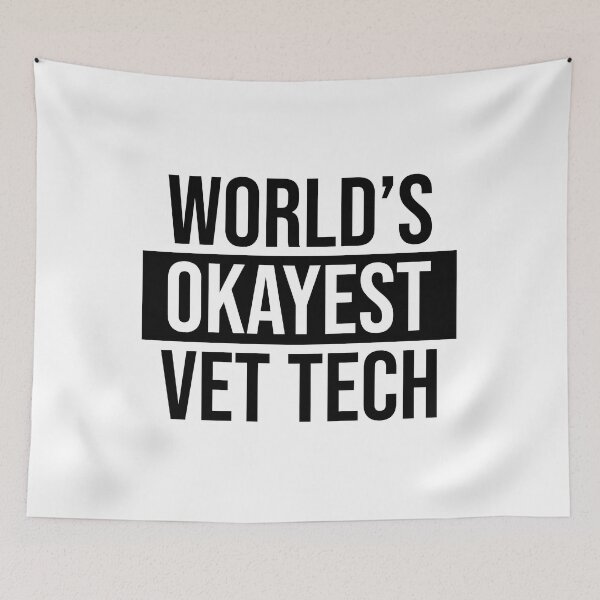 Item preview, World's Okayest Vet Tech designed and sold by Adel Qasem.