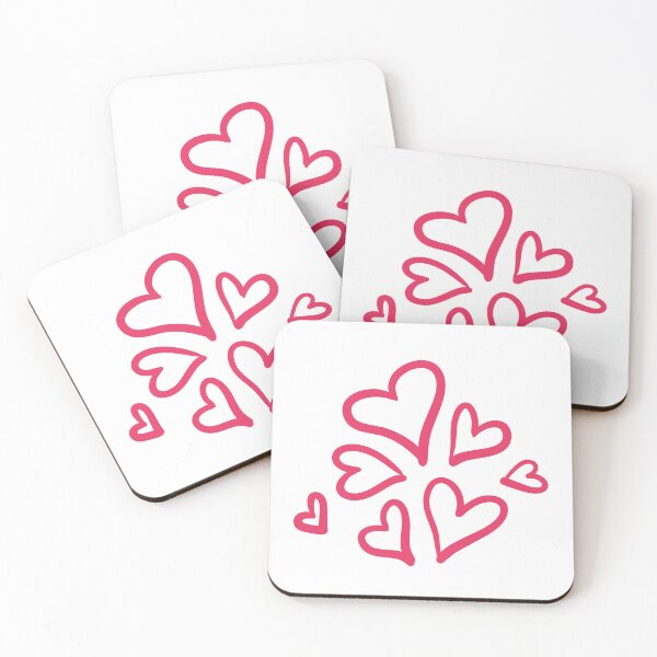 Item preview, pink wallpaper with 7 heart designed and sold by JAG2B.