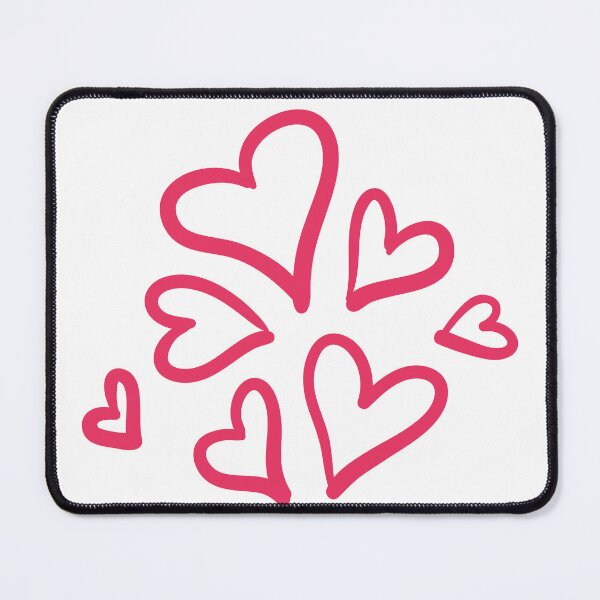Item preview, pink wallpaper with 7 heart designed and sold by JAG2B.