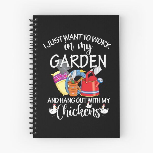 Item preview, I Just Want To Work In My Garden And Hang Out With My Chicken designed and sold by RenZemin.