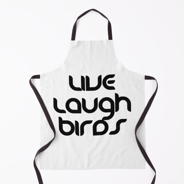 Item preview, Live Laugh Birds - Black White Retro Typography | Funny Birds Quote designed and sold by Delandor.