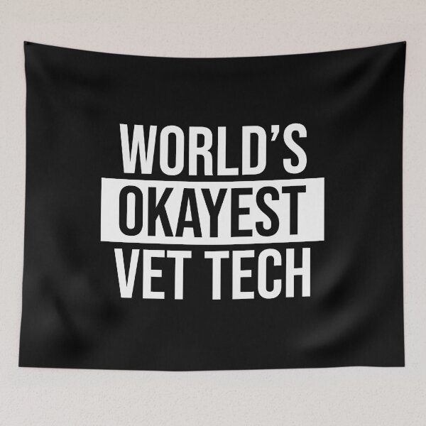 Item preview, World's Okayest Vet Tech designed and sold by Adel Qasem.
