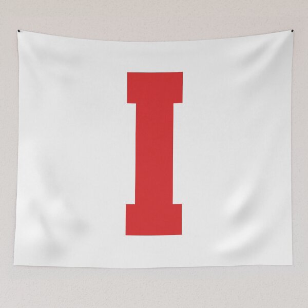 Item preview, Alphabet, Red I, Sports letter I designed and sold by TheCultStuff.