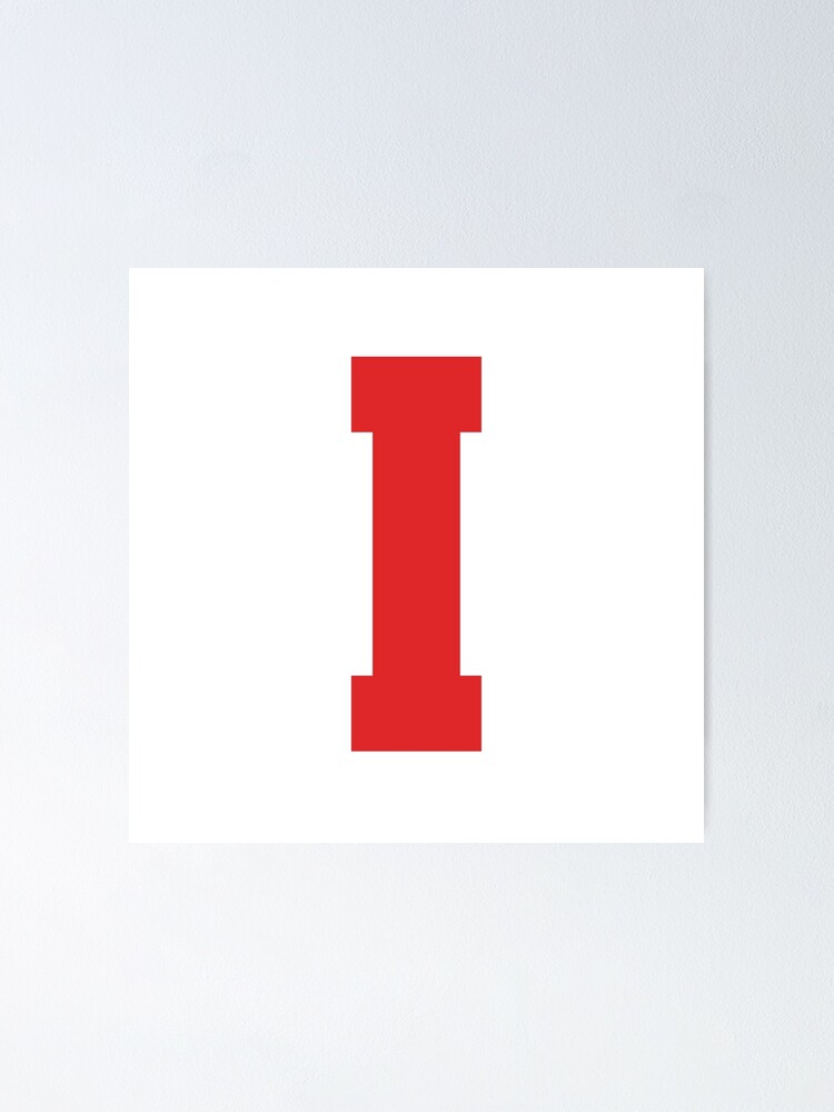 Alphabet, Red I, Sports letter I
