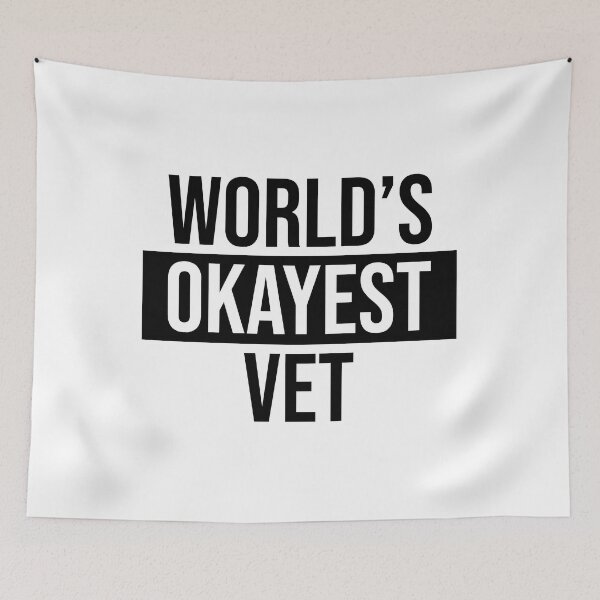 Item preview, World's Okayest Vet designed and sold by Adel Qasem.