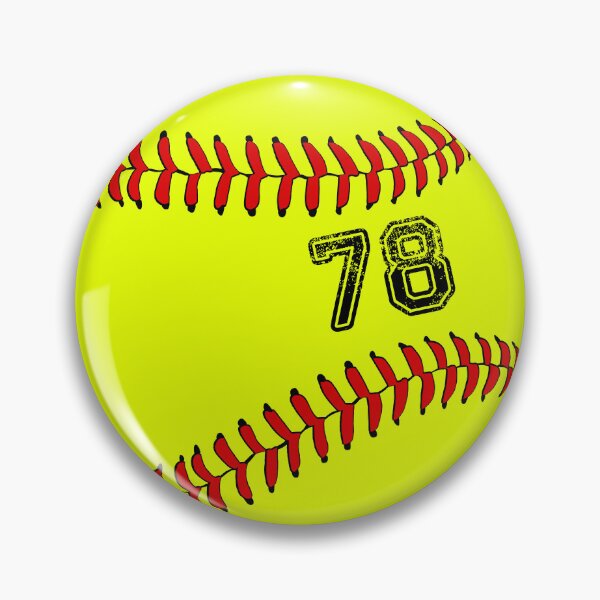 Item preview, Softball ball number 78, seventy eight  designed and sold by TheCultStuff.