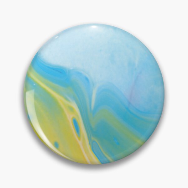 Item preview, Aesthetic art pattern. Blue and yellow painting. Liquid art designed and sold by AimiAesthetic.