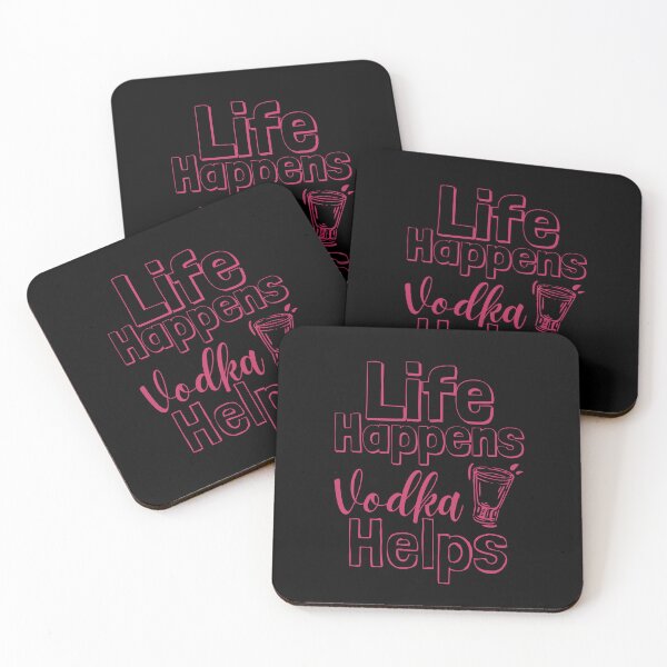 Item preview, Life Happens Vodka Helps - innuendo pink designed and sold by BTCelebration.