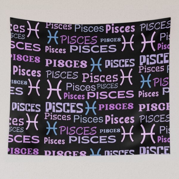 Item preview, Pisces Zodiac Sign All over Pattern designed and sold by Hellofriendco.