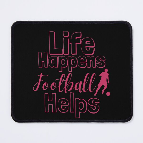 Item preview, Life Happens Football Helps - innuendo pink designed and sold by BTCelebration.
