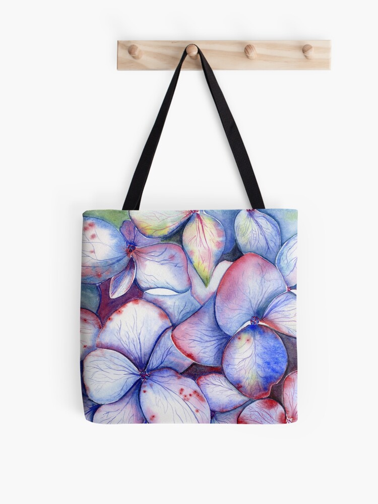 Imagen 1 de 2, Bolsa de tela con la obra Hortensia, diseñada y vendida por mjvanyo.