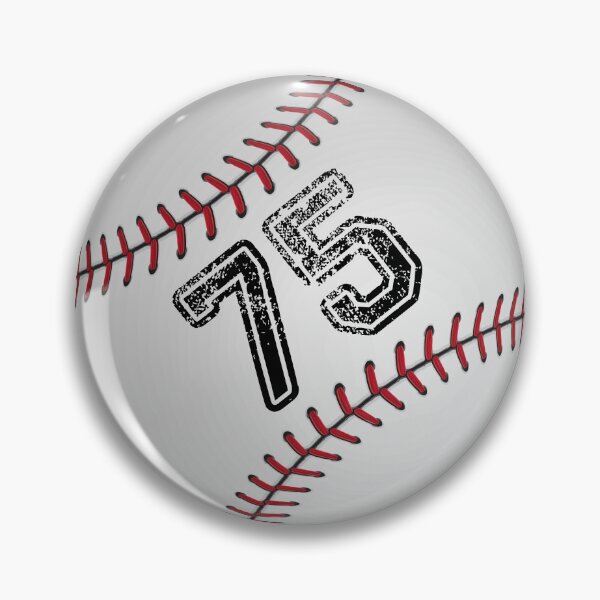 Item preview, Baseball ball number 75, seventy five  designed and sold by TheCultStuff.