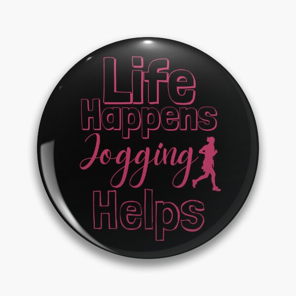Item preview, Life Happens Jogging Helps - innuendo pink designed and sold by BTCelebration.