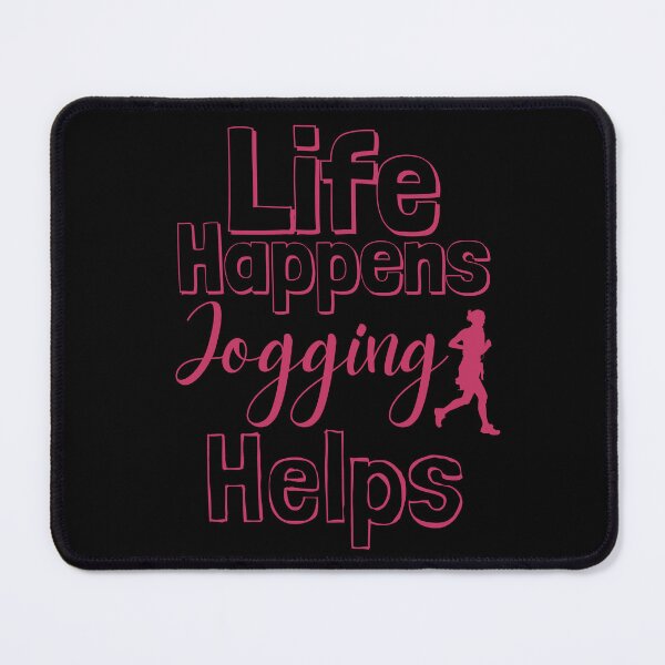 Item preview, Life Happens Jogging Helps - innuendo pink designed and sold by BTCelebration.