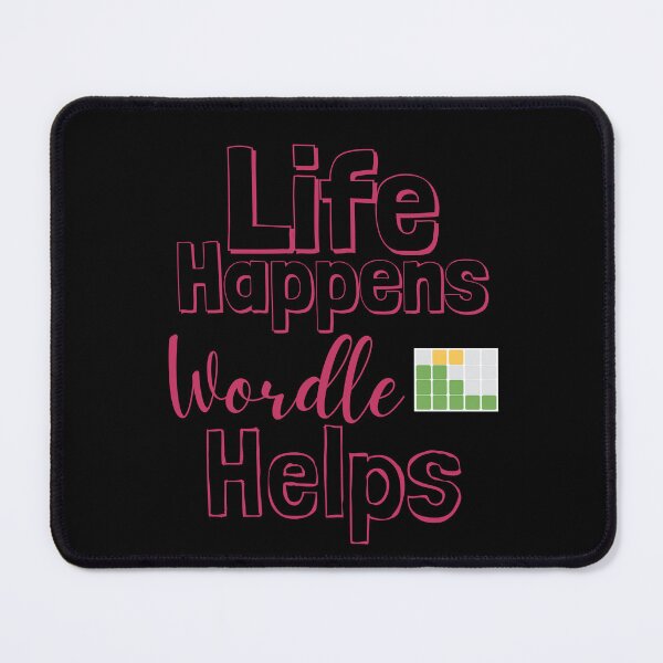 Item preview, Life Happens Wordle Helps - innuendo pink designed and sold by BTCelebration.