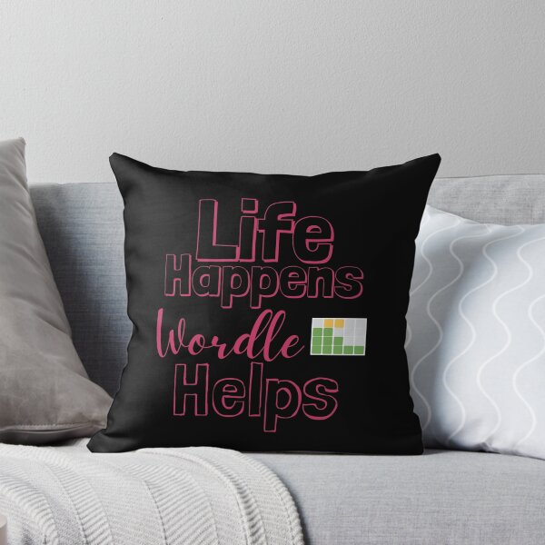 Item preview, Life Happens Wordle Helps - innuendo pink designed and sold by BTCelebration.
