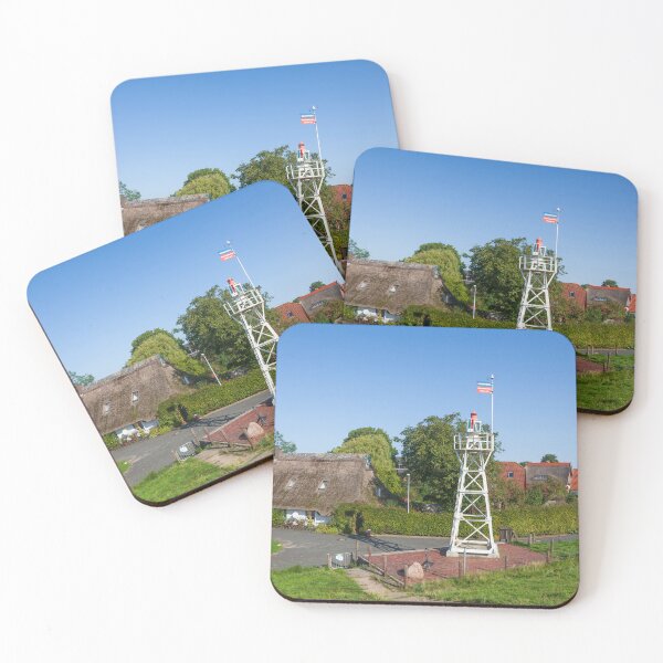 Item preview, Liener Hörn lighthouse on the Huntedeich, Elsfleth; district of Wesermarsch; Lower Saxony; Germany; Europe designed and sold by Torsten  Krüger.