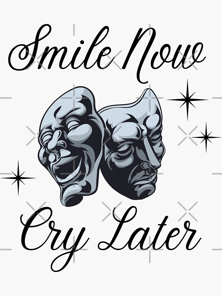 Smile Now Sticker for Sale by Chicanastylez