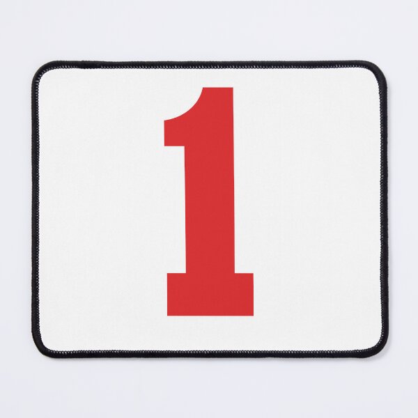 Item preview, Number 1, Red one, Sports number 1 designed and sold by TheCultStuff.