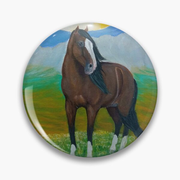 Item preview, Bay horse in the sunset designed and sold by horseaddicted.