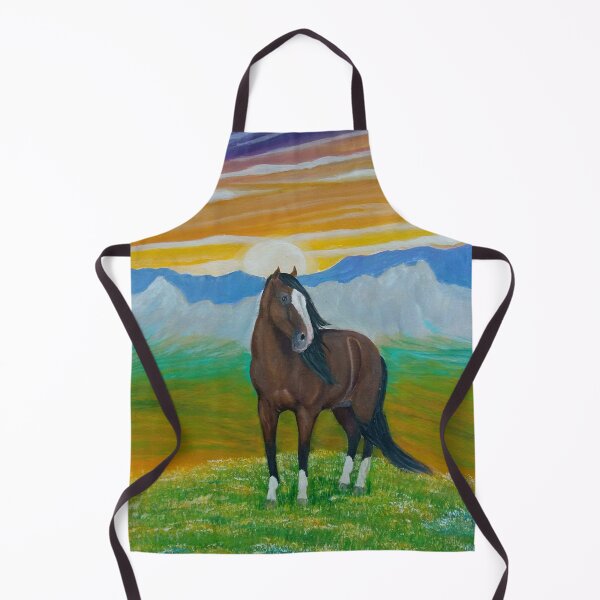 Item preview, Bay horse in the sunset designed and sold by horseaddicted.