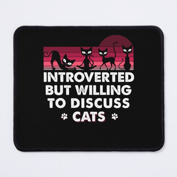 Item preview, funny introverted but willing to discuss cats, street cats ,introvert designed and sold by ANAS HO.