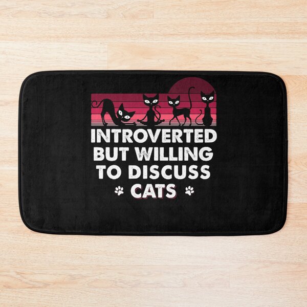 Item preview, funny introverted but willing to discuss cats, street cats ,introvert designed and sold by ANAS    HO.