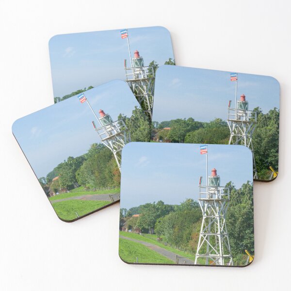 Item preview, Liener Hörn lighthouse on the Huntedeich, Elsfleth; district of Wesermarsch; Lower Saxony; Germany; Europe designed and sold by Torsten  Krüger.
