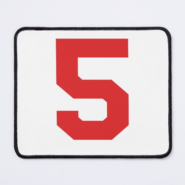 Item preview, Number 5, Red five, Sports number 5  designed and sold by TheCultStuff.
