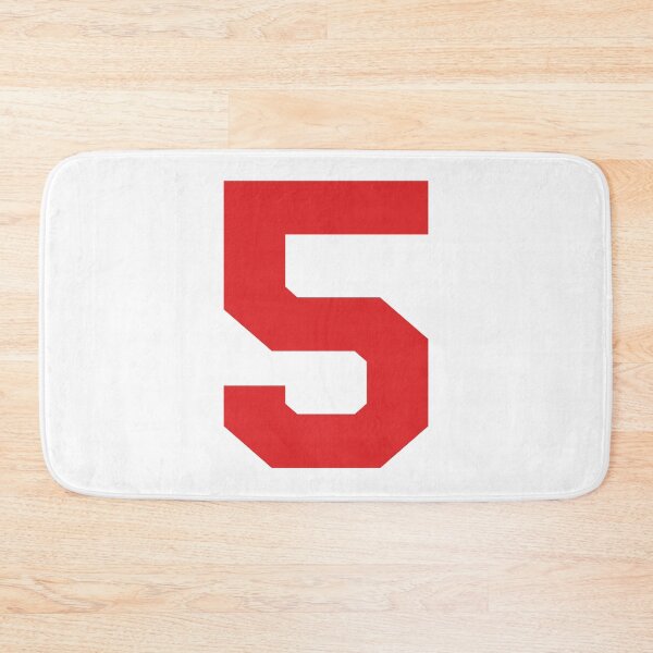 Item preview, Number 5, Red five, Sports number 5  designed and sold by TheCultStuff.