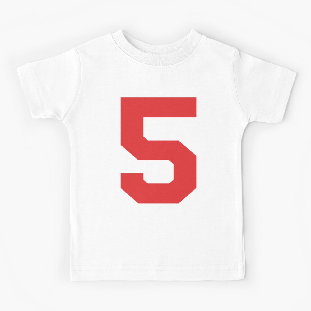 American football ball number 5, five | Kids T-Shirt