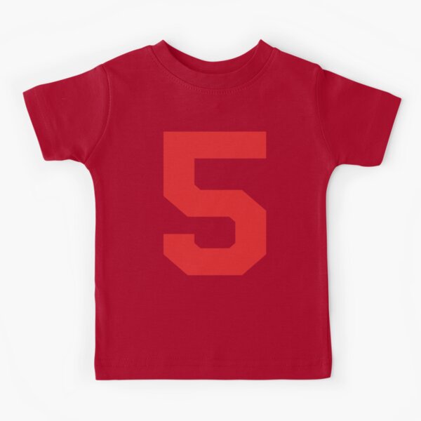 American football ball number 5, five | Kids T-Shirt