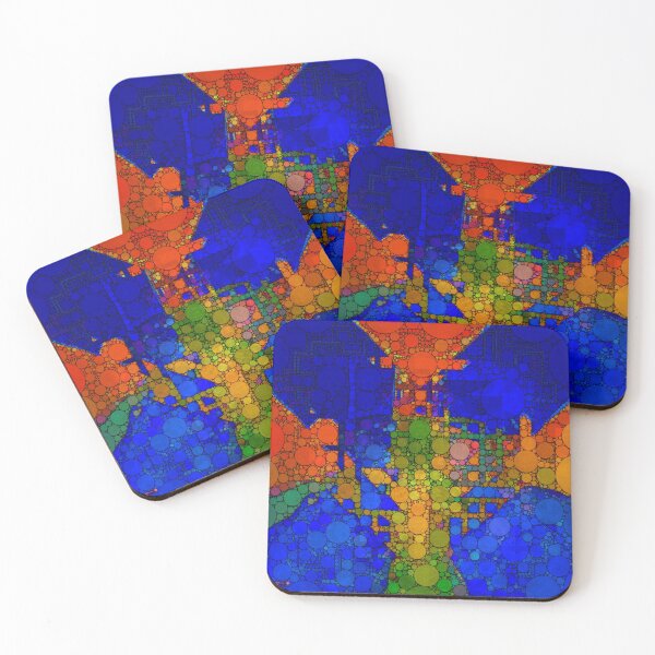 Item preview, Red and Blue cubist deconstructed design abstract painting - Wear you holiday on your shirt  designed and sold by SpArtk.